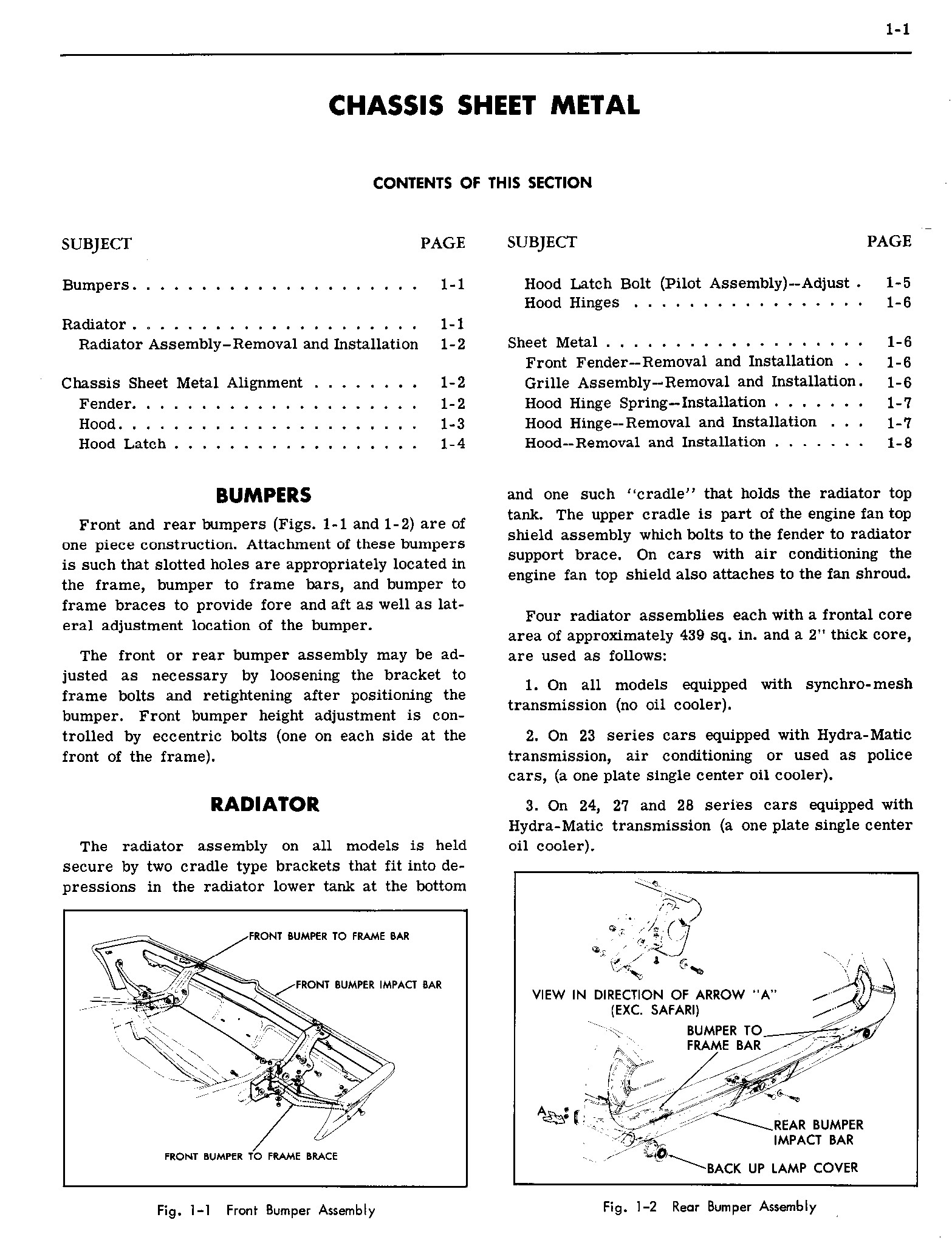 1962 Pontiac Shop Manual- General Information Page 4 of 11